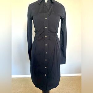 Theory size 4 long sleeved cotton dress